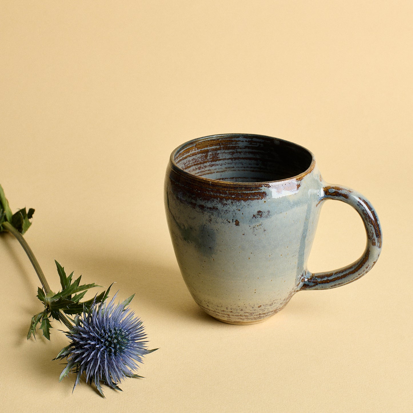 Large blue mug